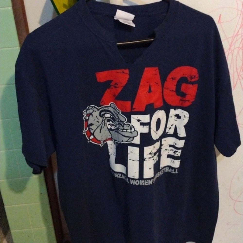 Go Zags for life short sleeve shirt Adult XL